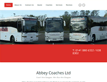 Tablet Screenshot of abbeycoachesltd.co.uk